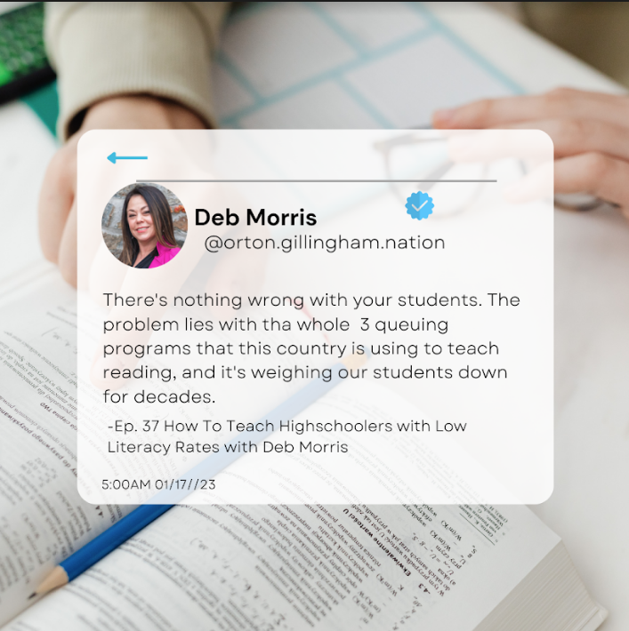 How To Teach High Schoolers with Low Literacy Rates with Deb Morris