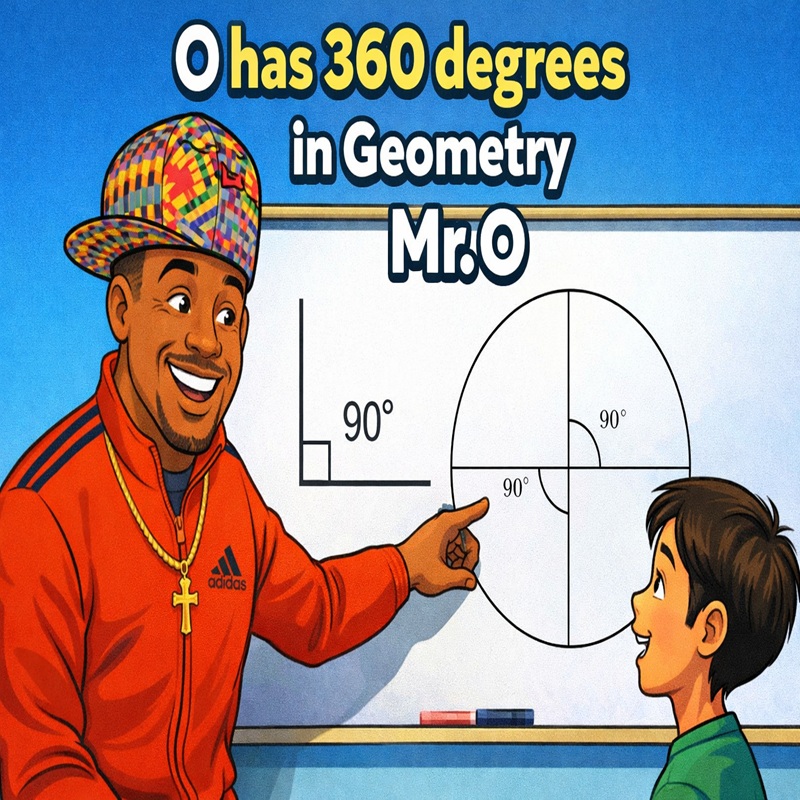 Mr. O Teaches Basic Geometry 🎵📐 | 360 Degrees, 90° Angles & Circles