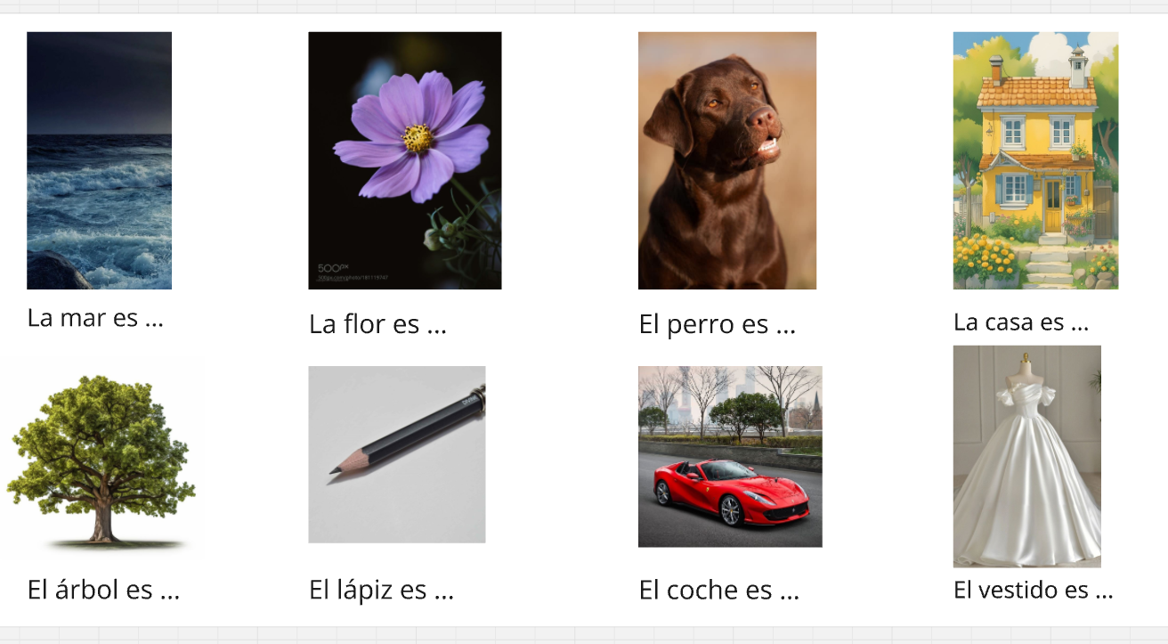 Ejercicios para practicar NUMEROS y COLORES