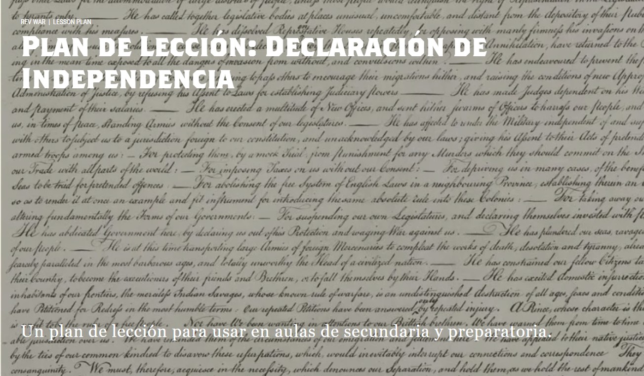 Plan de Lección: Declaración de Independencia