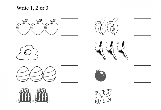 Numbers to 3