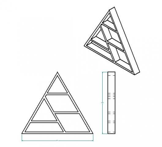 Triangular Shadow box project